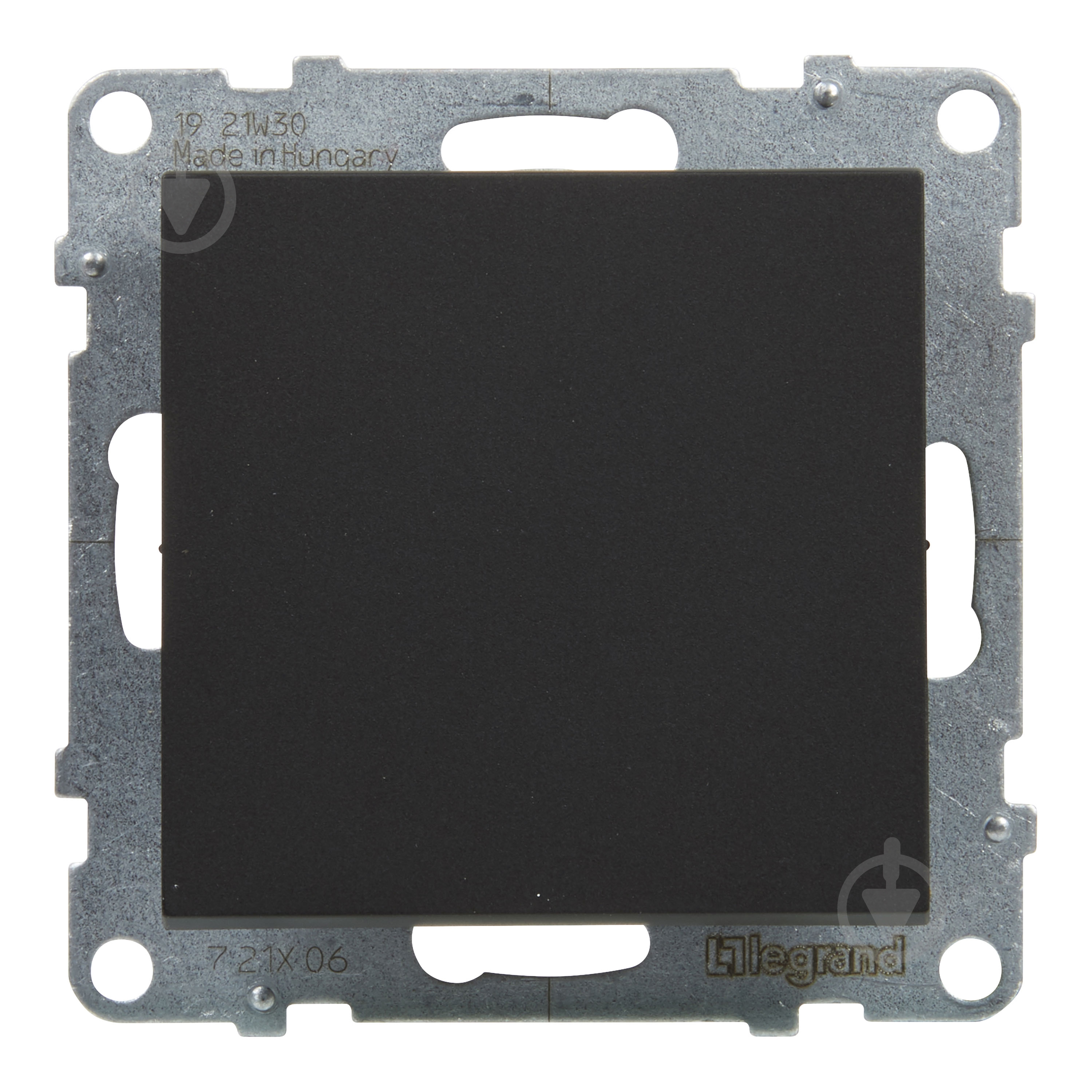 Переключатель проходной одноклавишный Legrand Suno без подсветки черный 721406 - фото 2