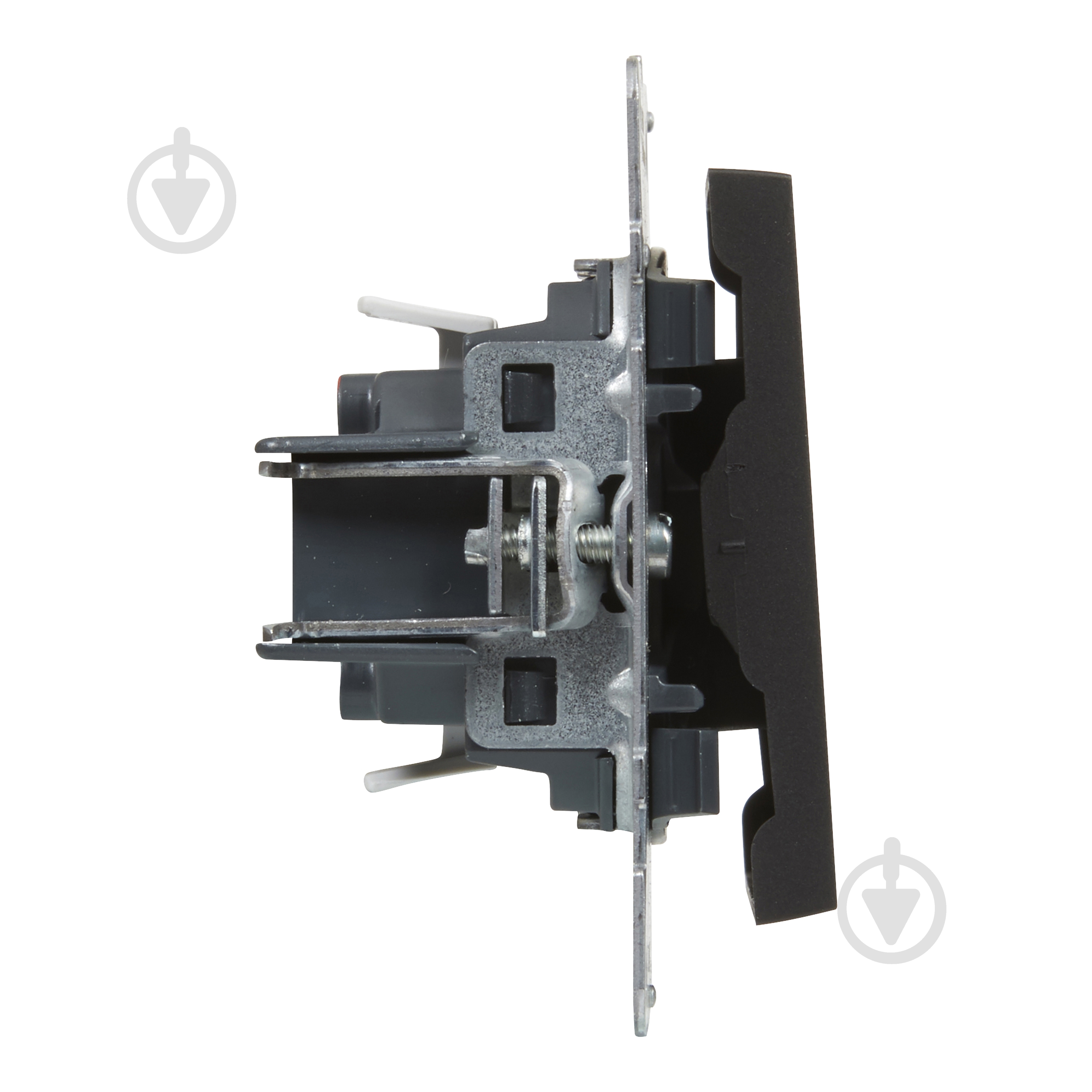 Переключатель проходной одноклавишный Legrand Suno без подсветки черный 721406 - фото 3