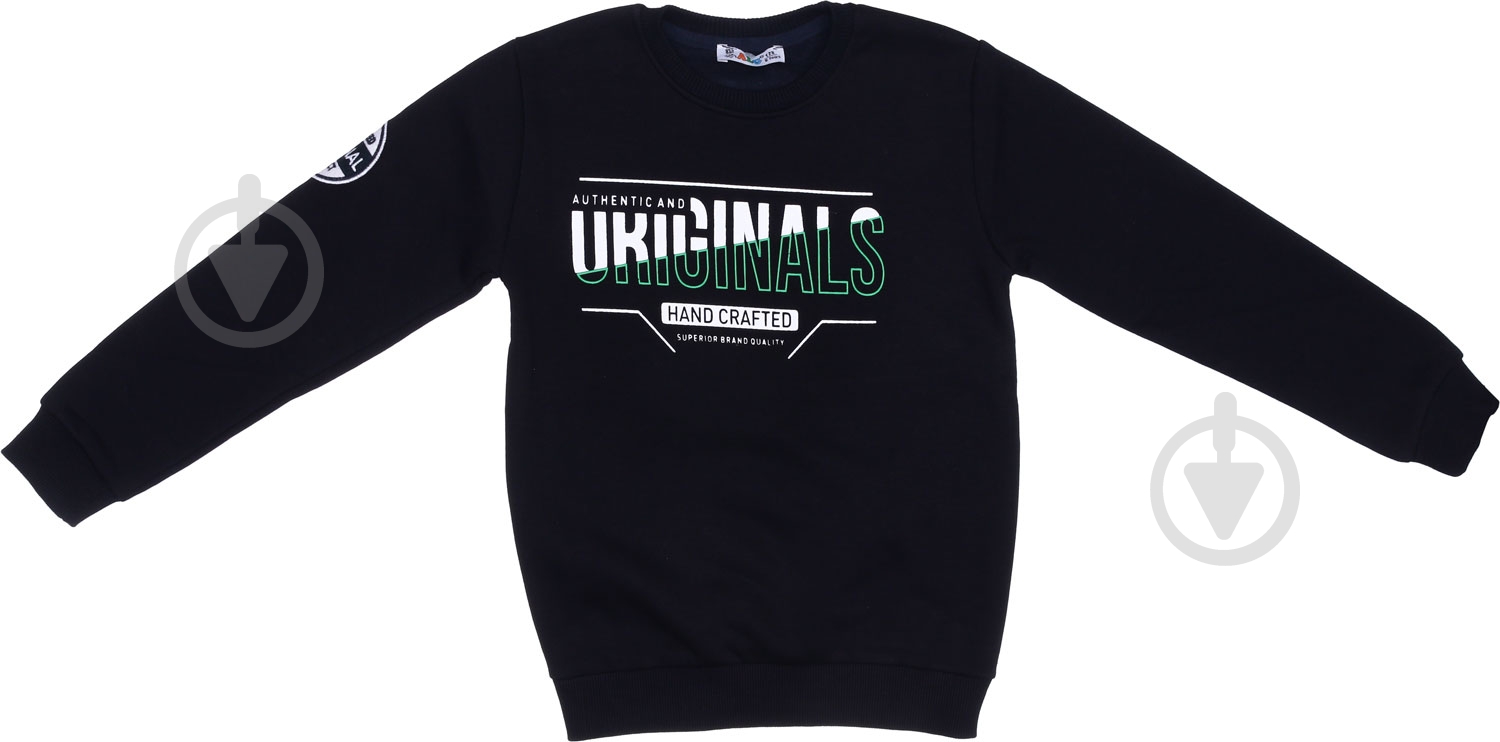 Свитшот для мальчика ALG р.134 черный 321462 - фото 2