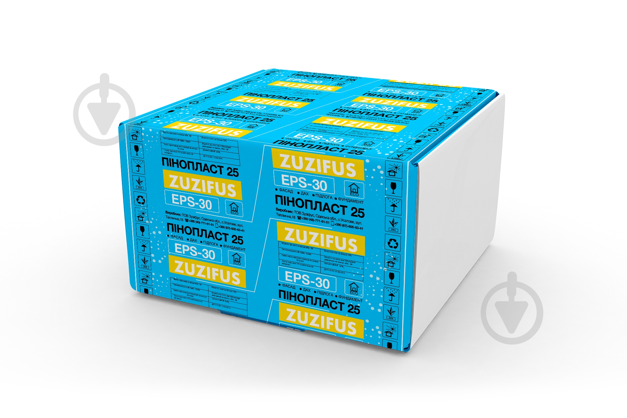 Пенопласт 25 ZUZIFUS EPS-30 30 мм - фото 1