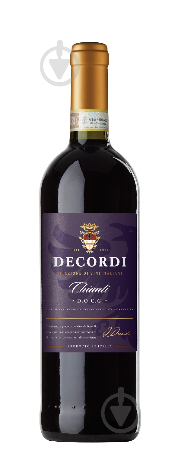 Вино Decordi красное сухое Chianti 0,75 л - фото 1
