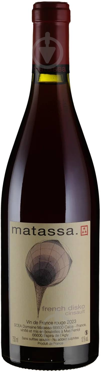 Вино Matassa French Disko Rouge 2023 0,75 л - фото 1 Вино Matassa French Disko Rouge 2023 0,75 л - фото 1