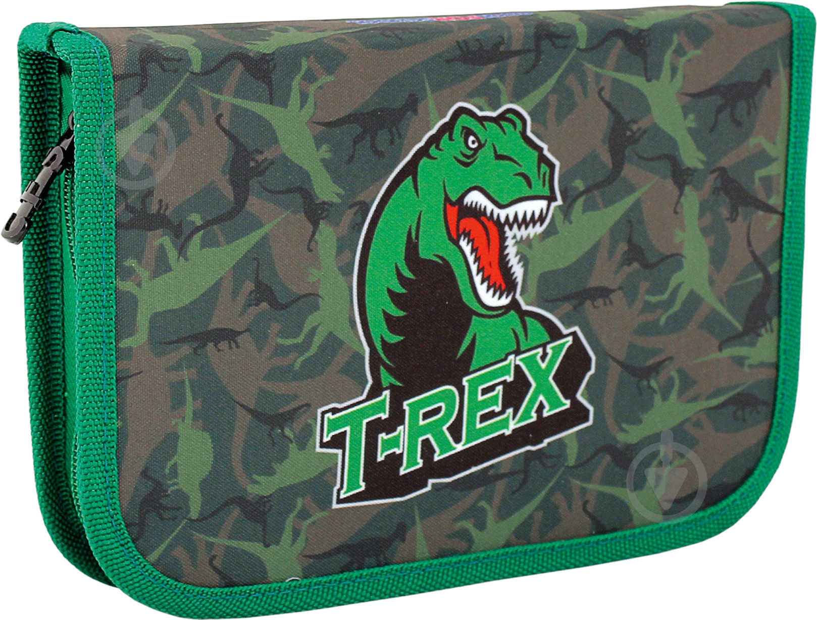 Пенал на блискавці Dinosaur CF85926 Cool For School зелений - фото 1