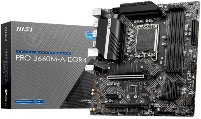 Материнська плата MSI PRO B660M-A DDR4 (Socket 1700, Intel B660, micro ATX) - фото 5