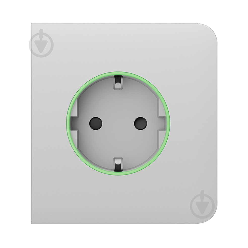 Панель фронтальна бічна Ajax SideCover (smart) [type F] для вбудованої розетки Outlet Jeweller білий - фото 2