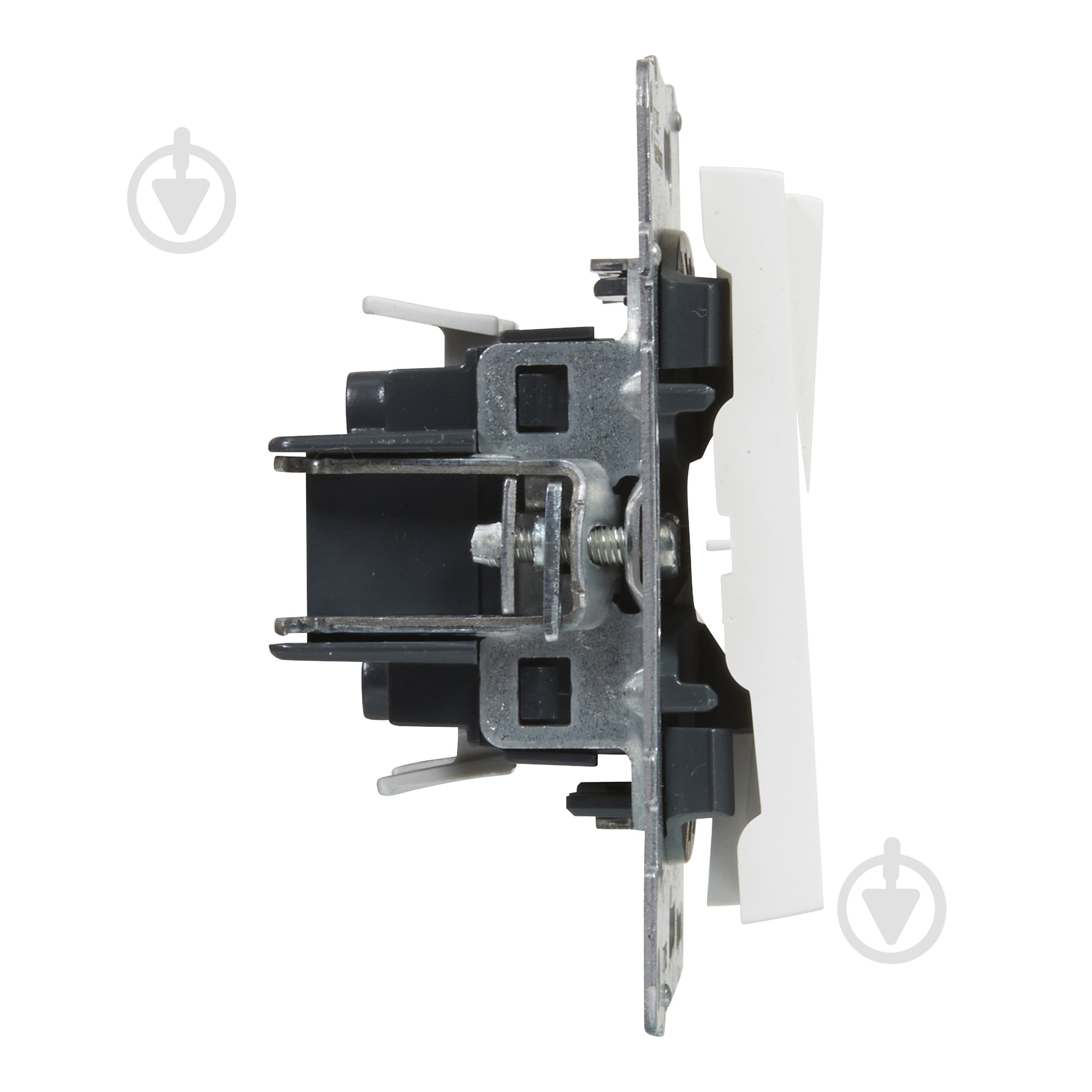 Переключатель проходной двухклавишный Legrand Suno без подсветки белый 721108 - фото 3