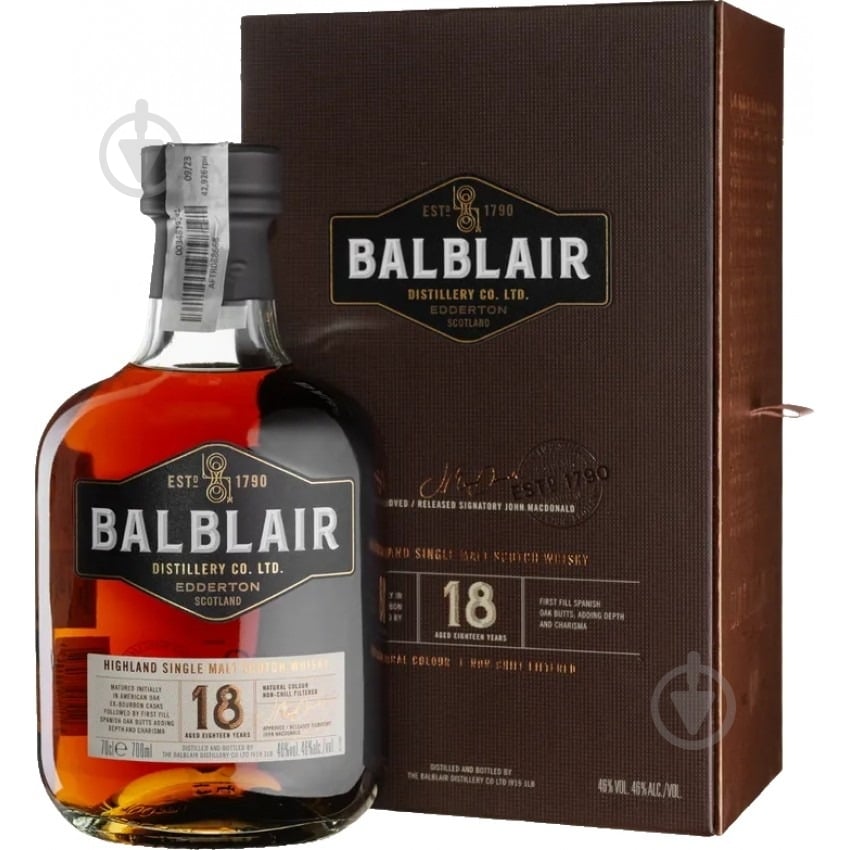 Виски Balblair 18 Years Old 0,7 л - фото 1 Виски Balblair 18 Years Old 0,7 л - фото 1