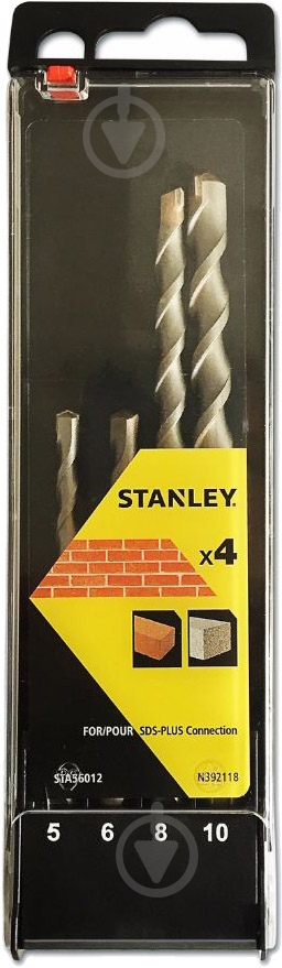 Набор буров Stanley SDS-plus 160 мм STA56012 - фото 1