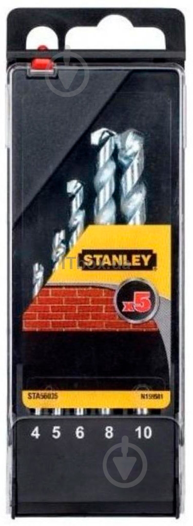 Набір свердел Stanley 4-10 мм 5 шт. STA56035 - фото 1
