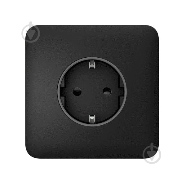 Панель фронтальная боковая Ajax SoloCover (basic) [type F] для встроенной розетки черный - фото 1