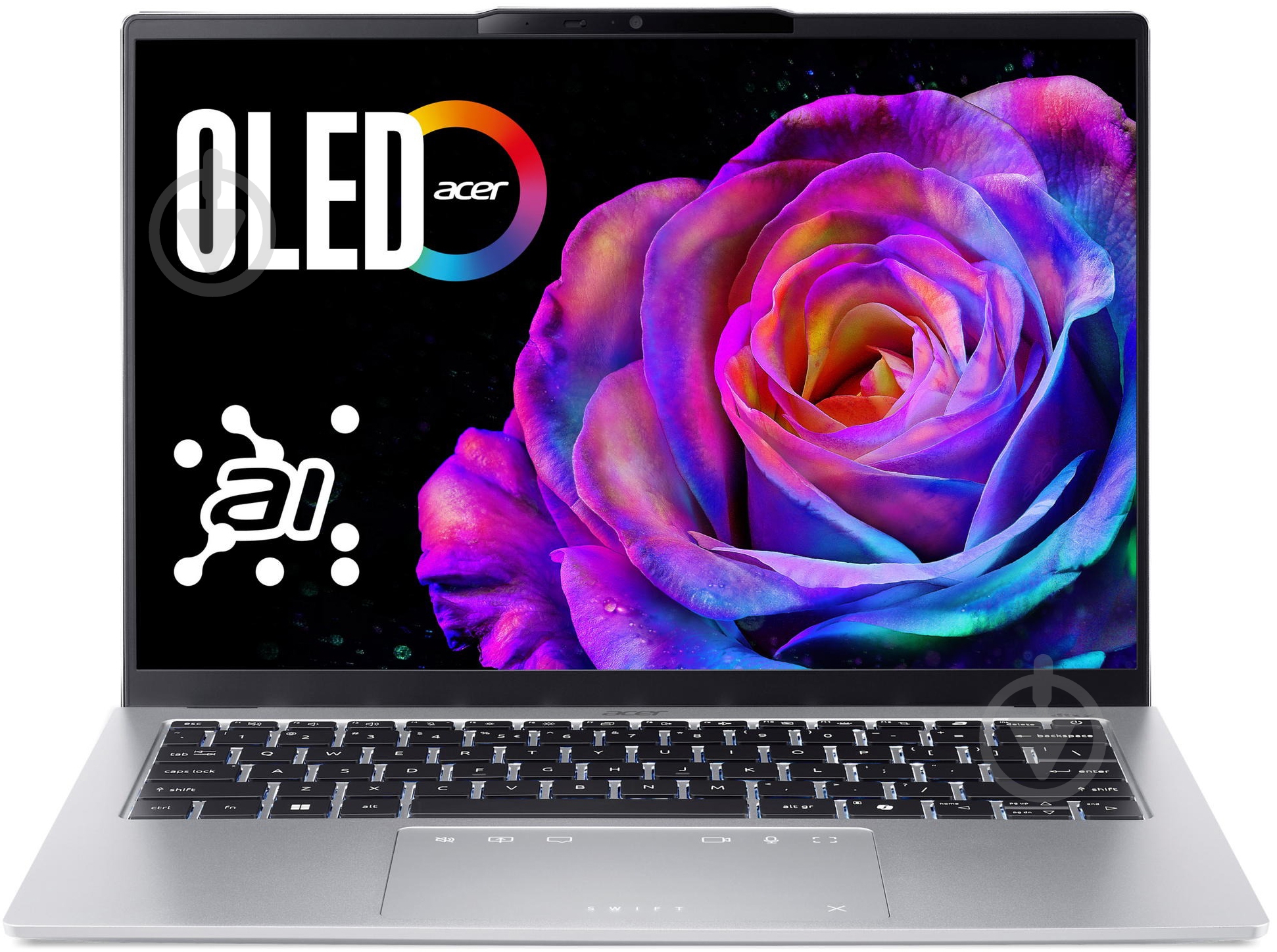 Ноутбук Acer Swift Go 14 SFG14-74 14" (NX.JCWEU.002) pure silver - фото 1