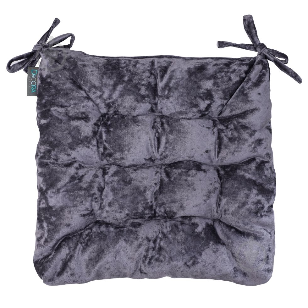 Подушка на стул MODA 40х40 темно-серый Decora textile - фото 1 Подушка на стул MODA 40х40 темно-серый Decora textile - фото 1