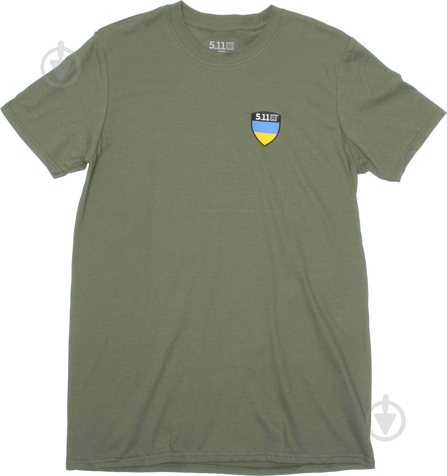 Футболка 5.11 Tactical Shield Ukraine Лимитированная Серия [225] Military Green XL р. XL оливковый - фото 1