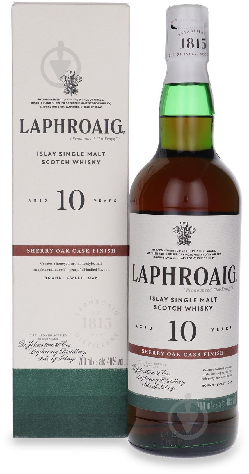 Виски Laphroaig 10 year old Sherry Oak Finish 0,7 л - фото 1