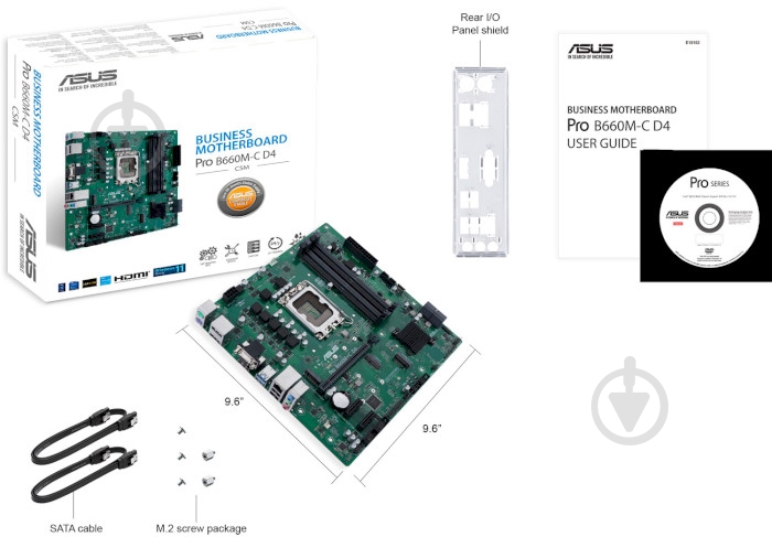 Материнська плата Asus PRO B660M-C D4/CSM (Socket 1700, Intel B660, micro ATX) - фото 7