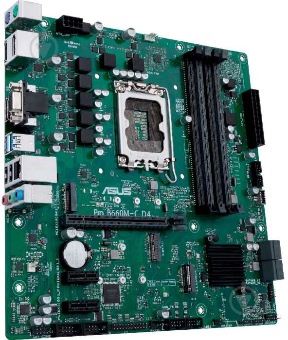 Материнська плата Asus PRO B660M-C D4/CSM (Socket 1700, Intel B660, micro ATX) - фото 4