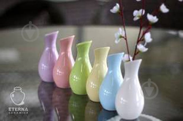 Ваза керамическая Eterna CN 101-20 BG 20 см бежевая - фото 2