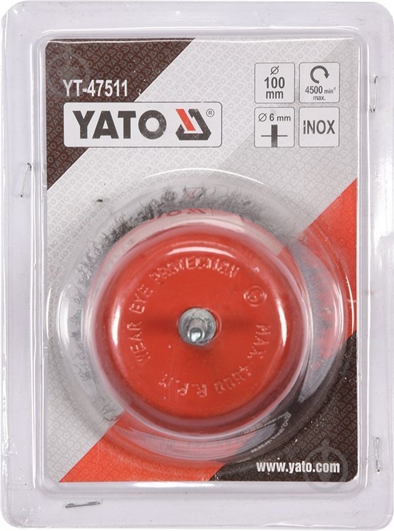 Щетка торцевая 100 мм YATO YT-47511 - фото 3