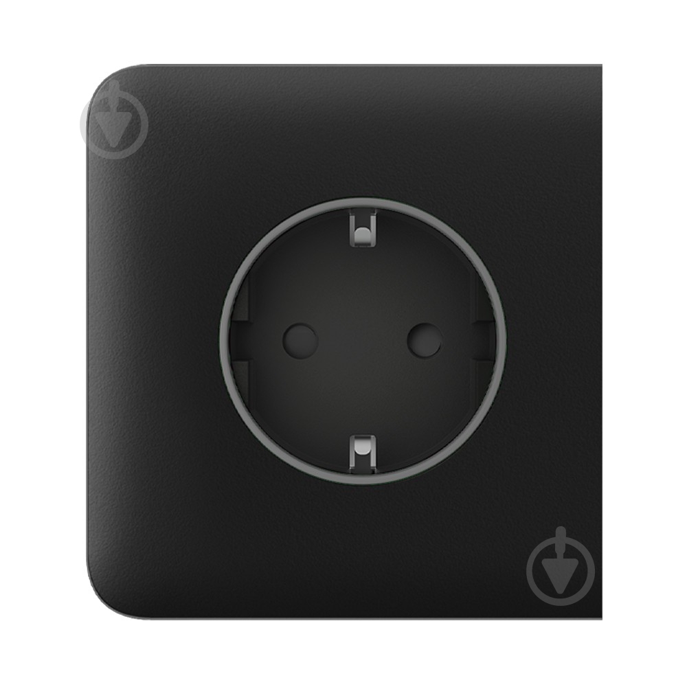 Панель фронтальная боковая Ajax SideCover (basic) [type F] для встроенной розетки черный - фото 1