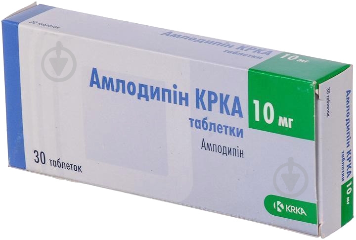 Амлодипін КРКА №30 (10х3) таблетки 10 мг - фото 1