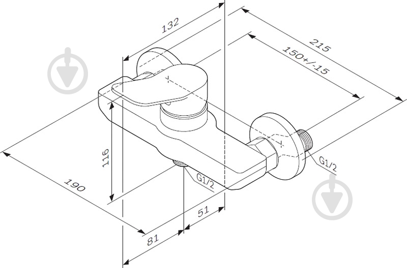 Смеситель для душа AM.PM X-Joy F85a20000 - фото 7 Смеситель для душа AM.PM X-Joy F85a20000 - фото 7