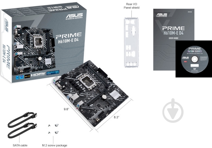 Материнская плата Asus PRIME H610M-E D4 (Socket 1700, Intel H610, micro ATX) - фото 7 Материнская плата Asus PRIME H610M-E D4 (Socket 1700, Intel H610, micro ATX) - фото 7