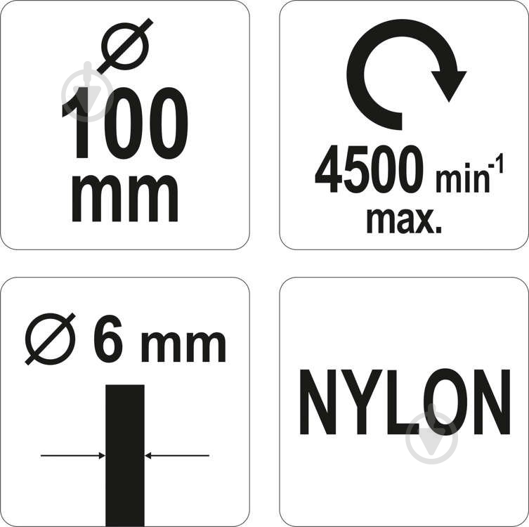 Щетка дисковая 100 мм YATO YT-47792 - фото 4 Щетка дисковая 100 мм YATO YT-47792 - фото 4