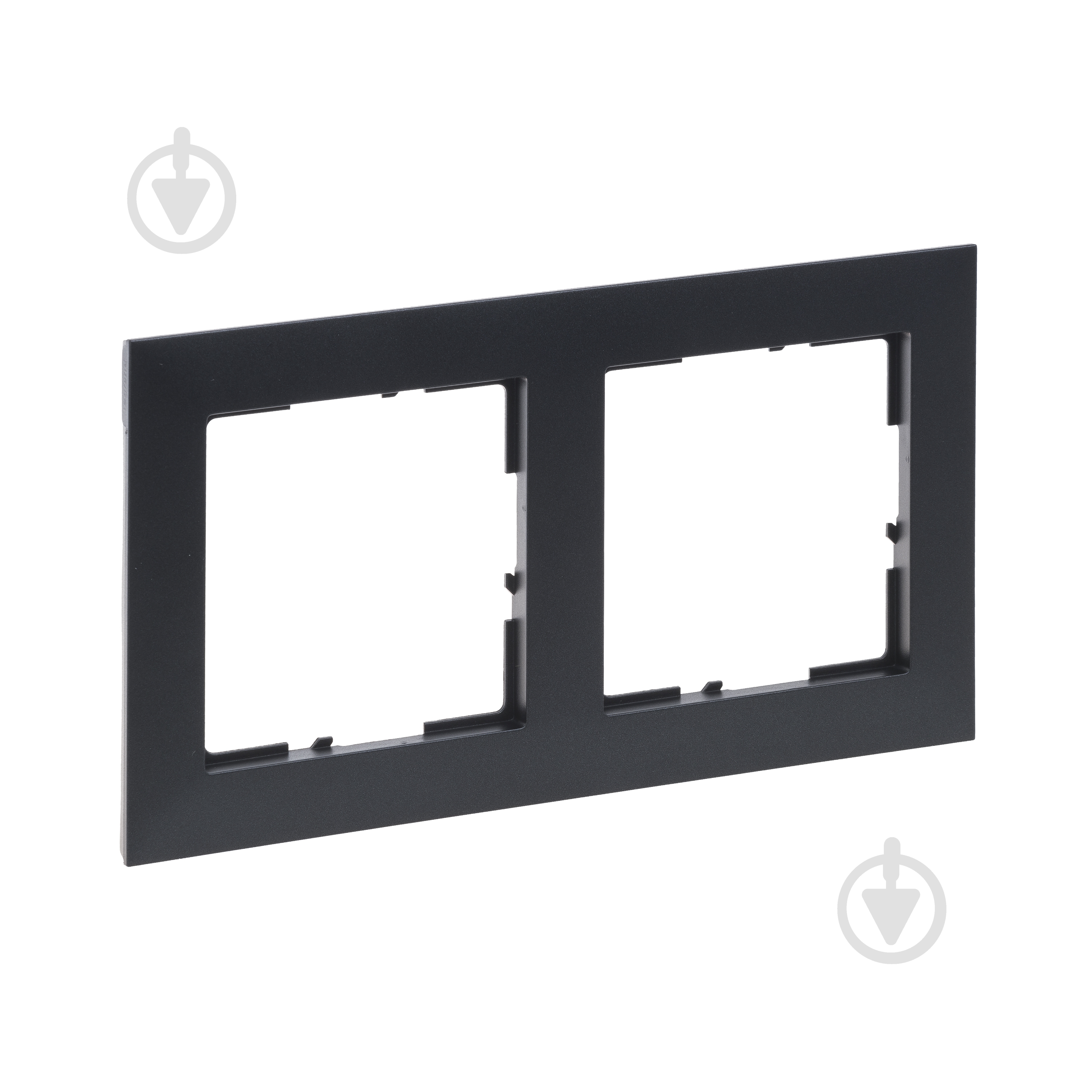 Рамка двухместная Legrand Suno универсальная графит 721552 - фото 1