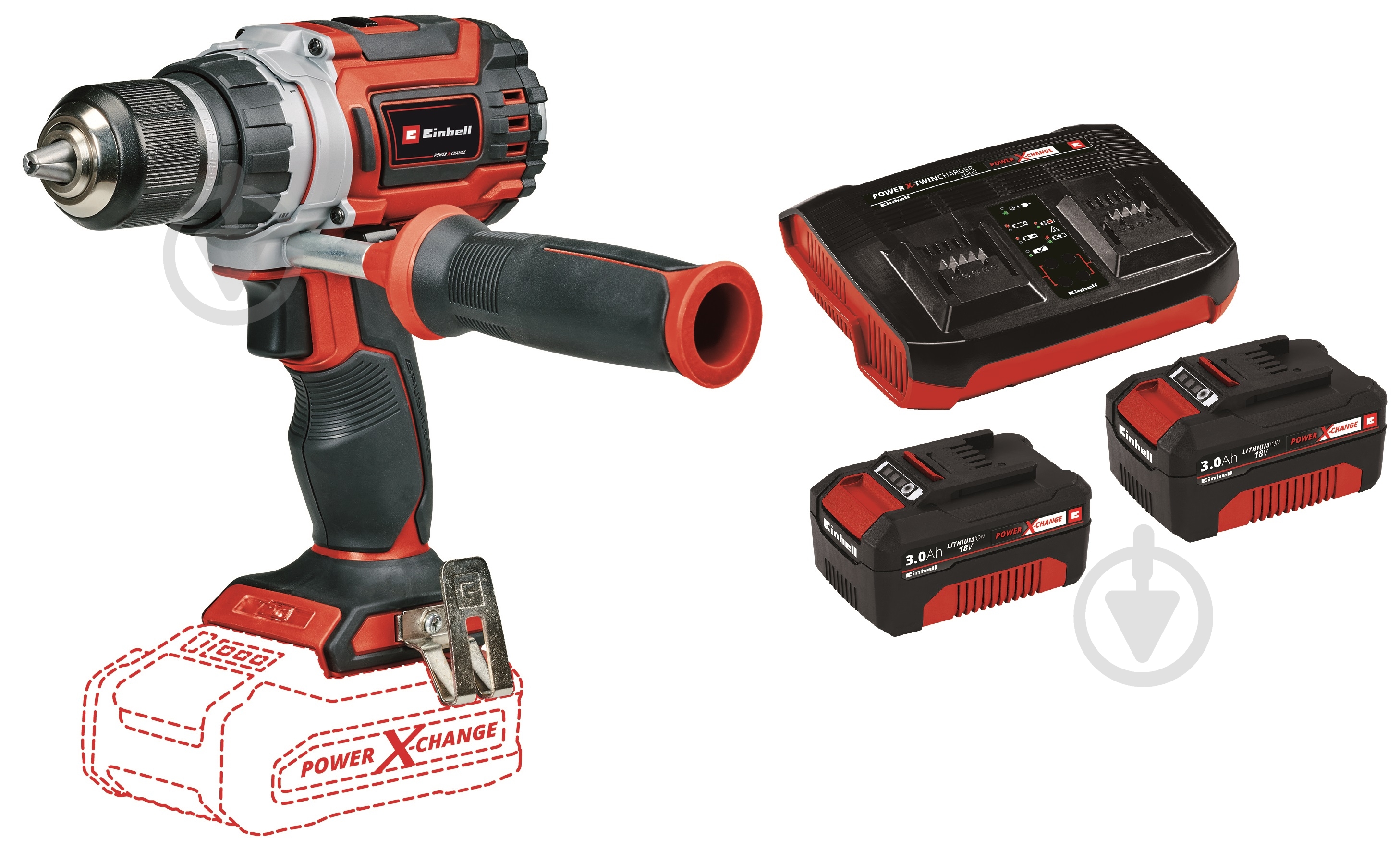 Шуруповерт аккумуляторный Einhell TP-CD 18/60 Li BL 2x3 Ah 4514210 Set3 - фото 1 Шуруповерт аккумуляторный Einhell TP-CD 18/60 Li BL 2x3 Ah 4514210 Set3 - фото 1