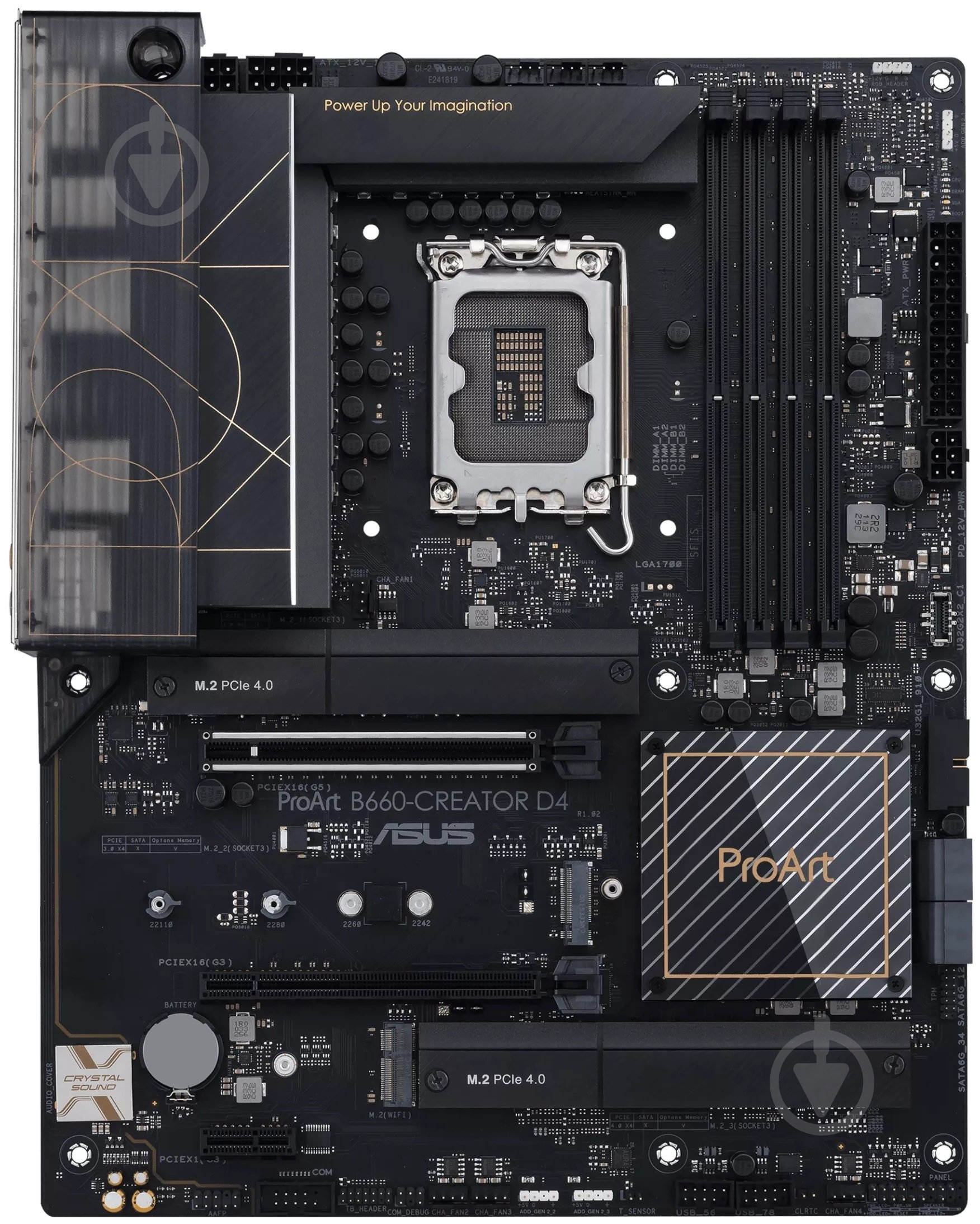 Материнская плата Asus PROART B660-CREATOR D4 (Socket 1700, Intel B660, ATX) - фото 1