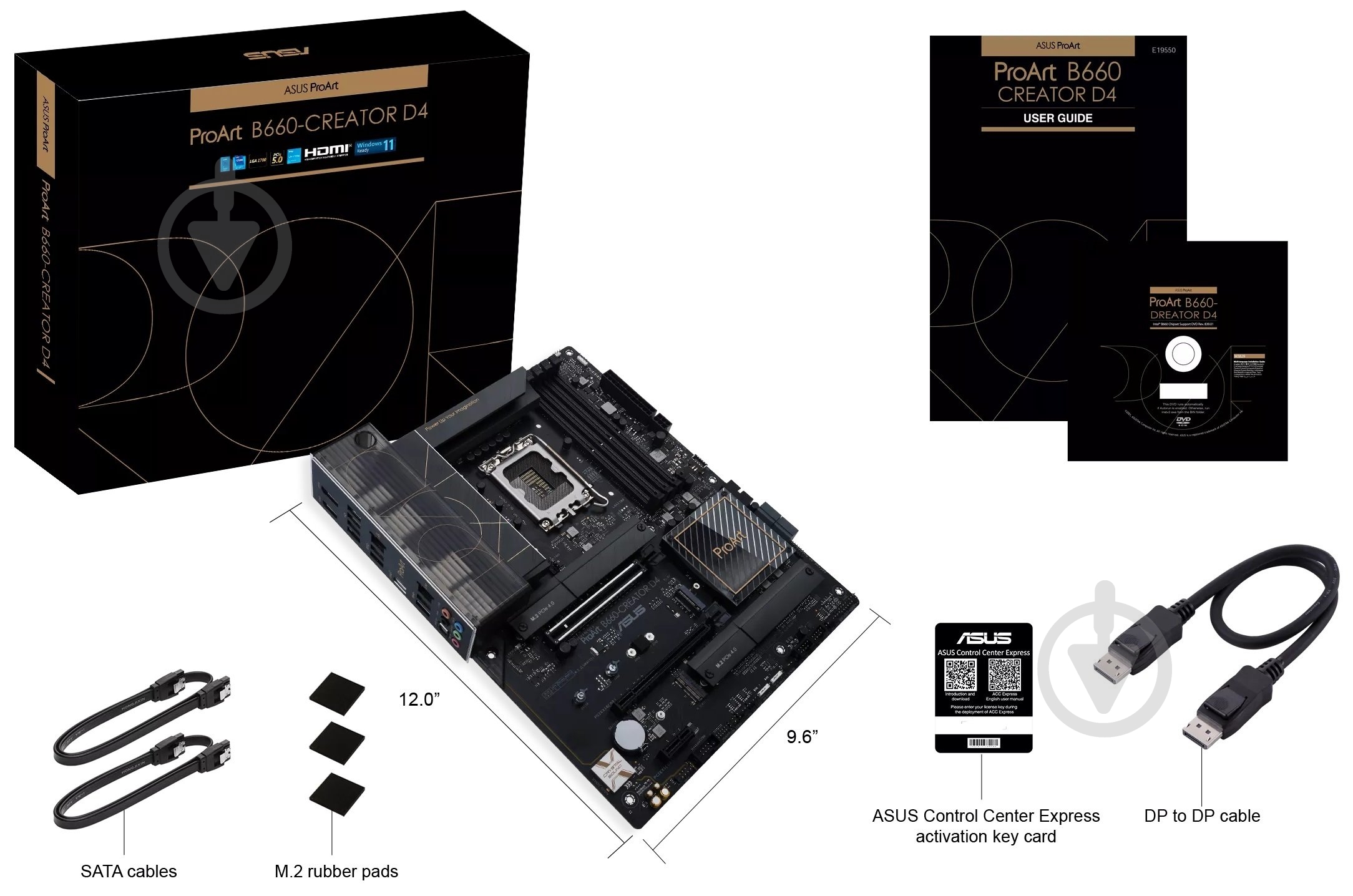 Материнская плата Asus PROART B660-CREATOR D4 (Socket 1700, Intel B660, ATX) - фото 6