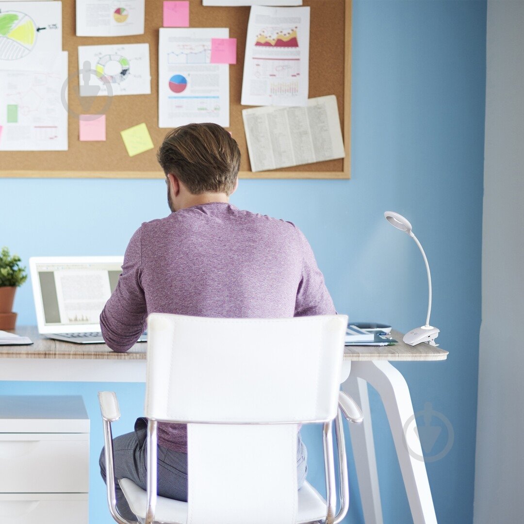 Настольная лампа аккумуляторная Rabalux Харрис 4 Вт белый 6448 - фото 3