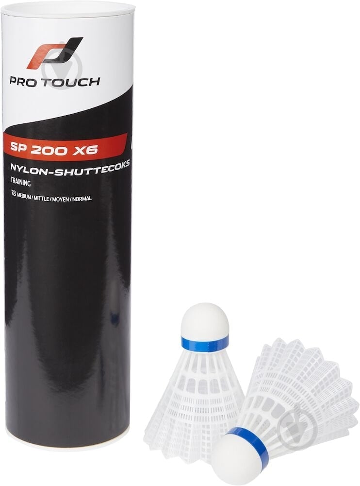 Волан для бадминтона Pro Touch 412186-001 SP 200x6 Shuttlecock 6 шт./уп. - фото 1