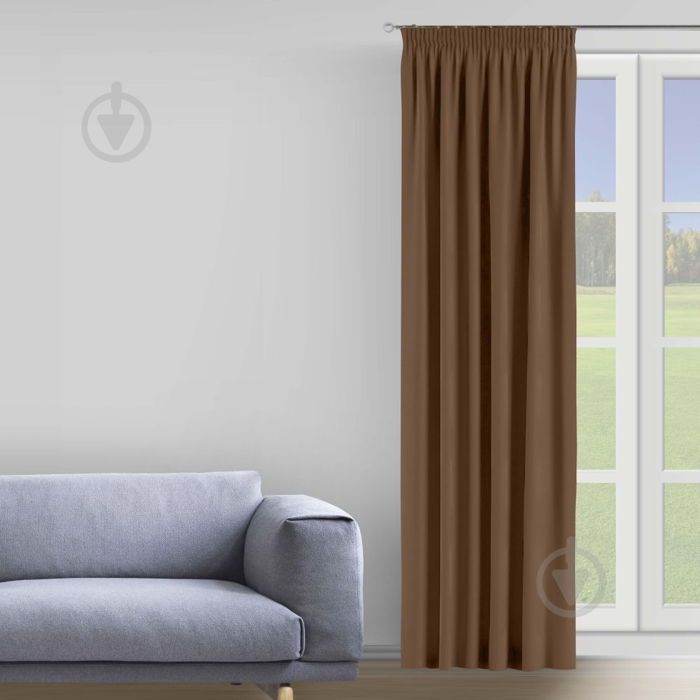 Штора Moda 200х285 см мокко Decora textile - фото 1 Штора Moda 200х285 см мокко Decora textile - фото 1