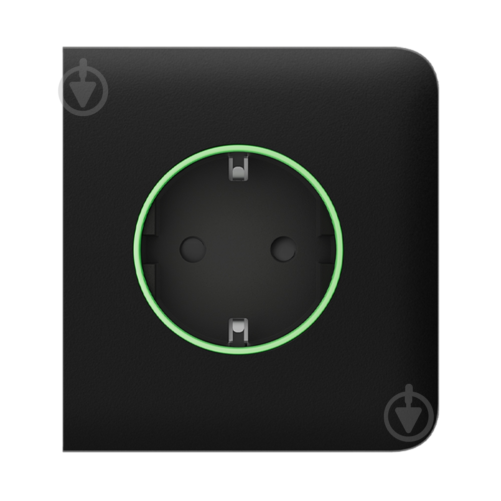 Панель фронтальная боковая Ajax SideCover (smart) [type F] для встроенной розетки Outlet Jeweller черный - фото 2