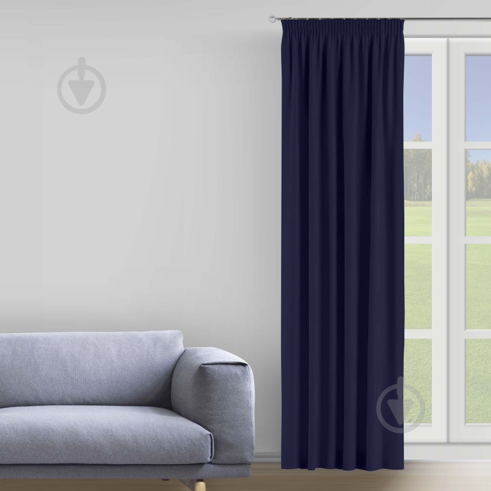 Штора Moda 200х285 см темно-синий Decora textile - фото 1 Штора Moda 200х285 см темно-синий Decora textile - фото 1
