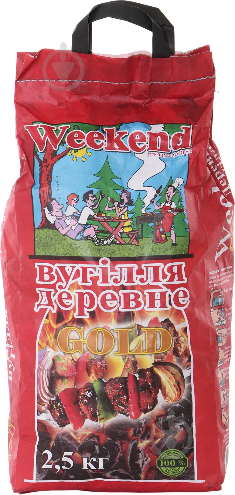 Уголь древесный Weekend GOLD 2,5 кг - фото 1