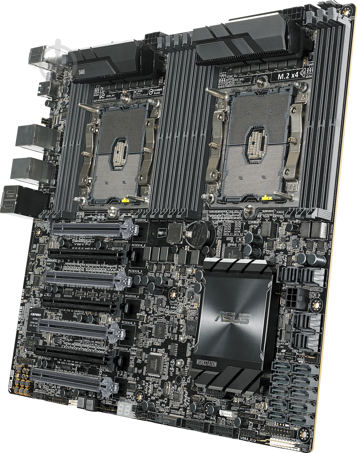 Материнська плата Asus WS C621E SAGE (Socket 3647, Intel C621, EEB) - фото 4 Материнська плата Asus WS C621E SAGE (Socket 3647, Intel C621, EEB) - фото 4