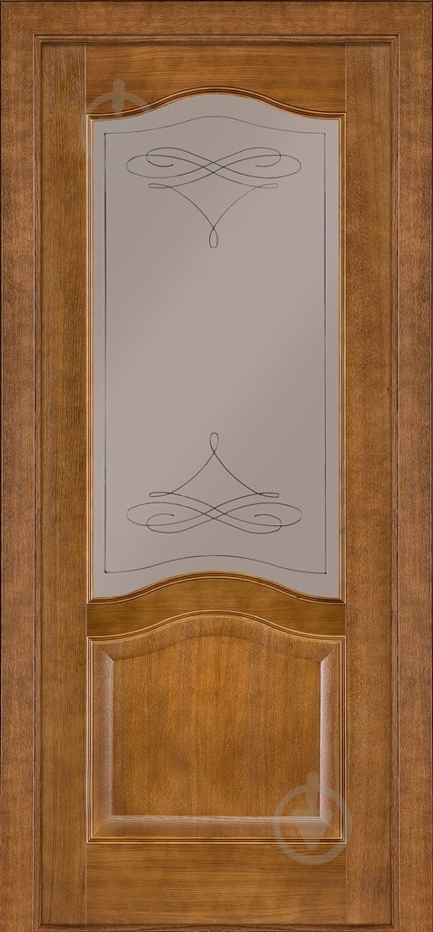 Дверное полотно Термінус №03 ПО 800 мм дуб темный - фото 1