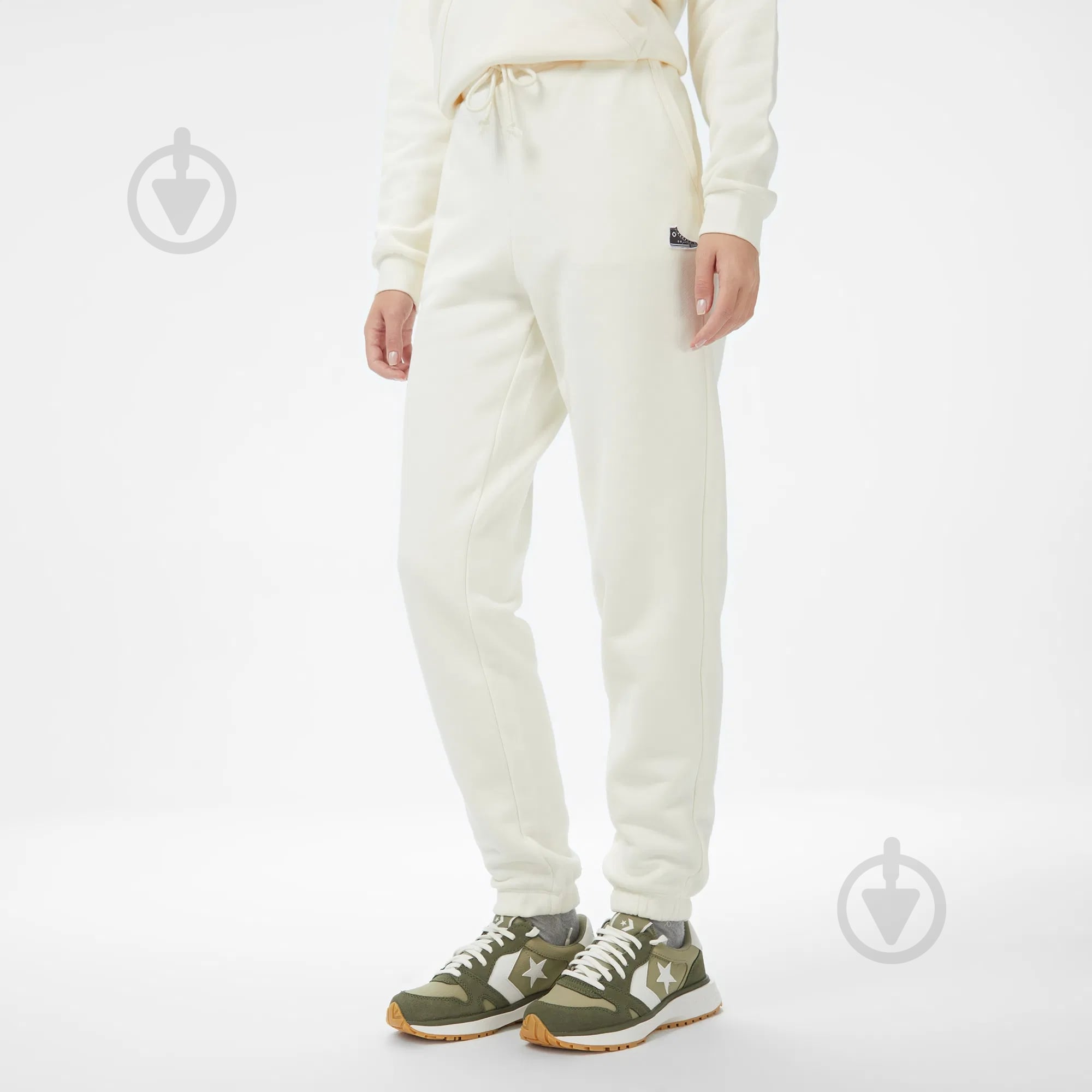 Брюки Converse SNEAKER PATCH PANT CVW5B124-EG7 р. L бежевый - фото 1