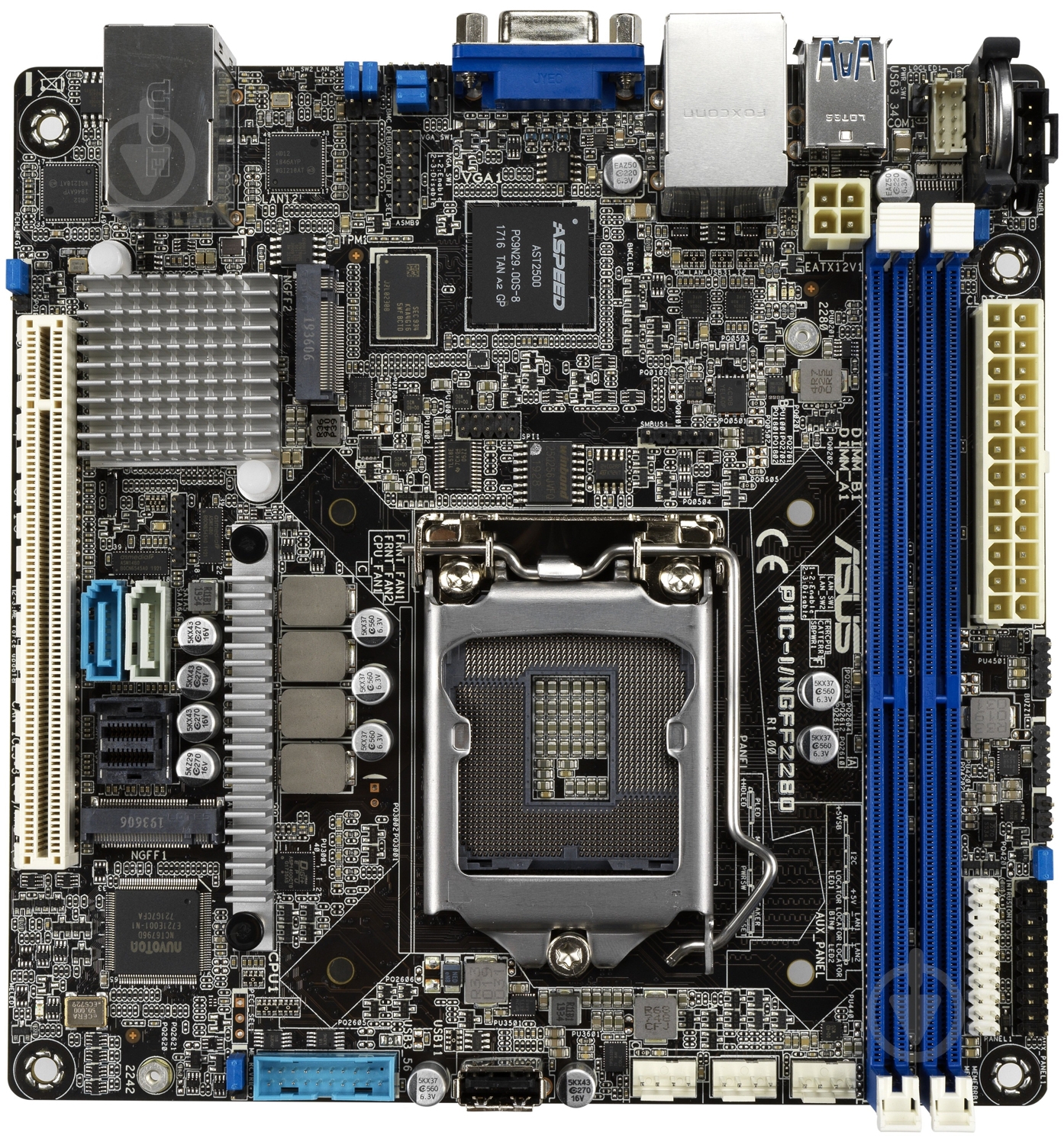 Материнская плата Asus P11C-I/NGFF2280 (Socket 1151, Intel C242, mini ITX) - фото 1 Материнская плата Asus P11C-I/NGFF2280 (Socket 1151, Intel C242, mini ITX) - фото 1