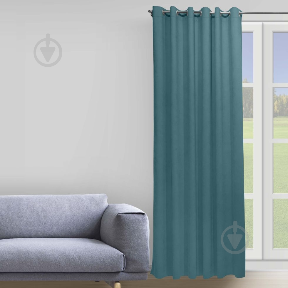 Штора Moda 200х268 см светло-бирюзовый Decora textile - фото 1 Штора Moda 200х268 см светло-бирюзовый Decora textile - фото 1