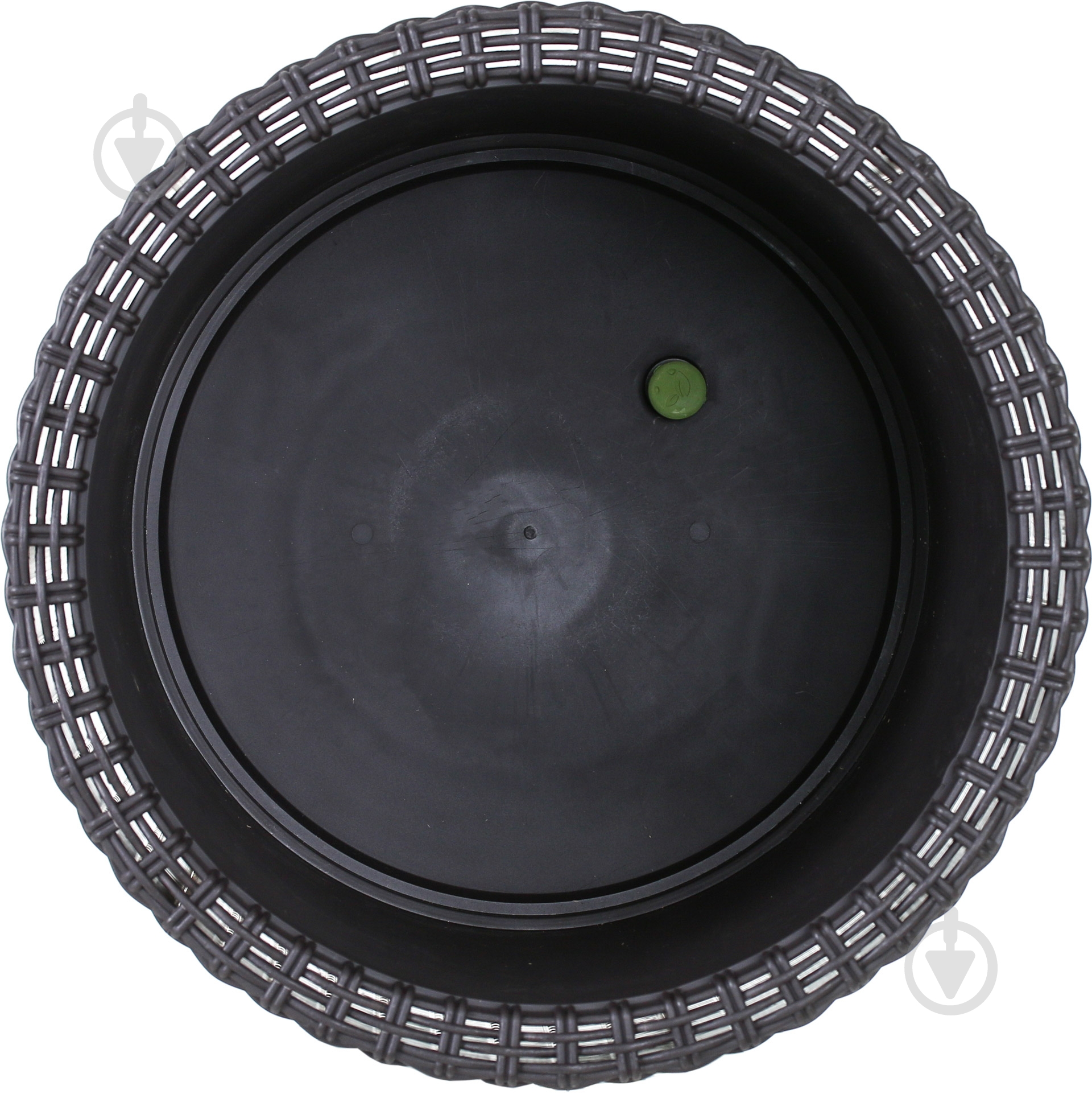 Горщик пластиковий Keter Cylinder Planter M круглий 18 л коричневий - фото 2