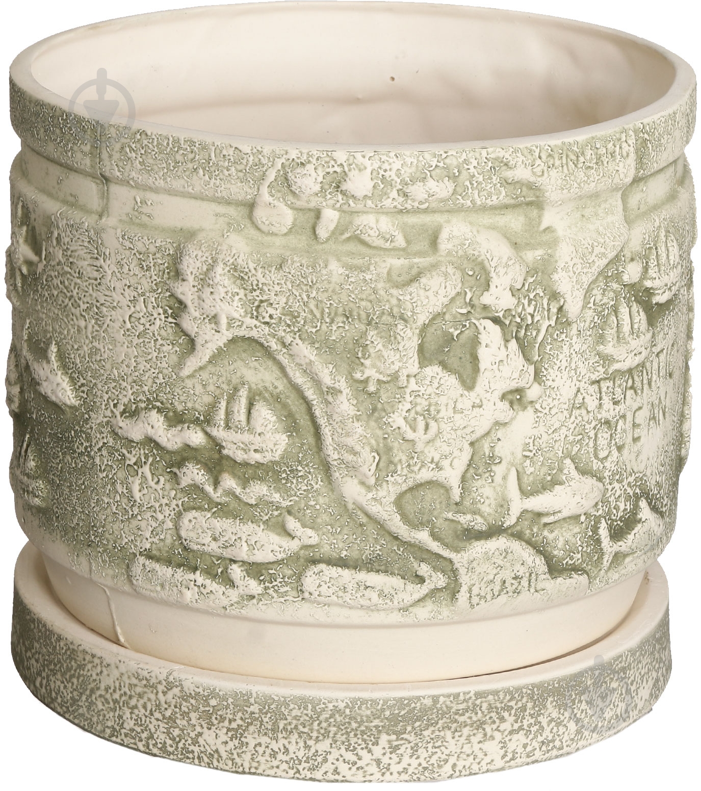 Горшок керамический Глобус Б круглый 8,1 л бежевый - фото 1 Горшок керамический Глобус Б круглый 8,1 л бежевый - фото 1