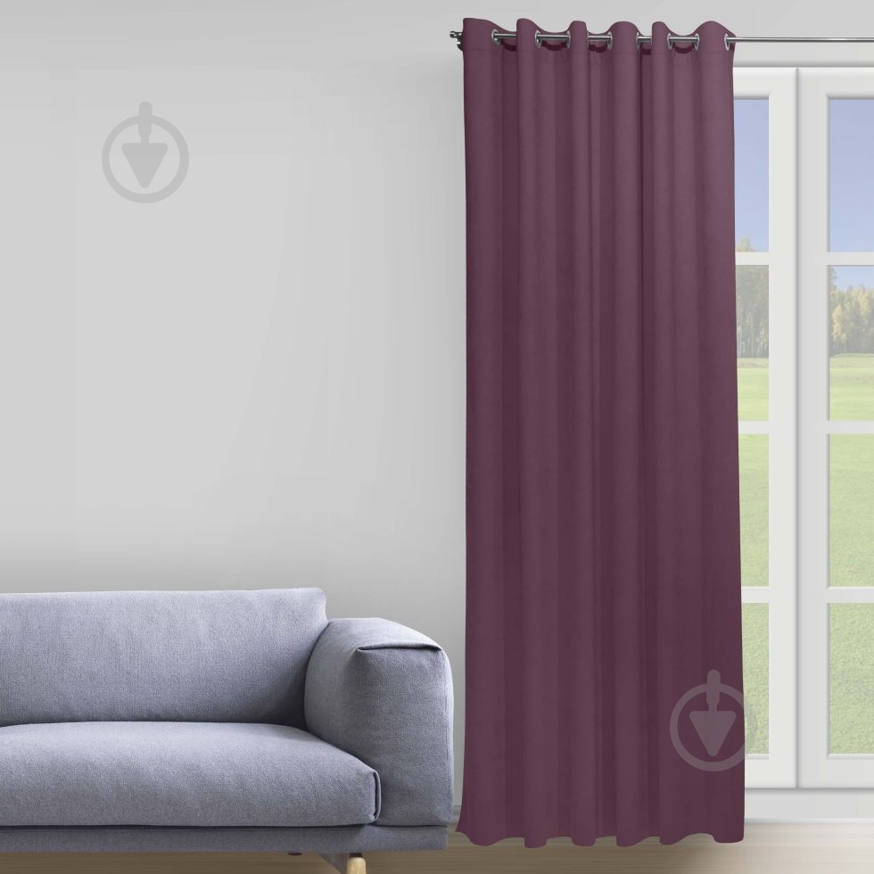 Штора Moda 200х268 см темно-сиреневый Decora textile - фото 1