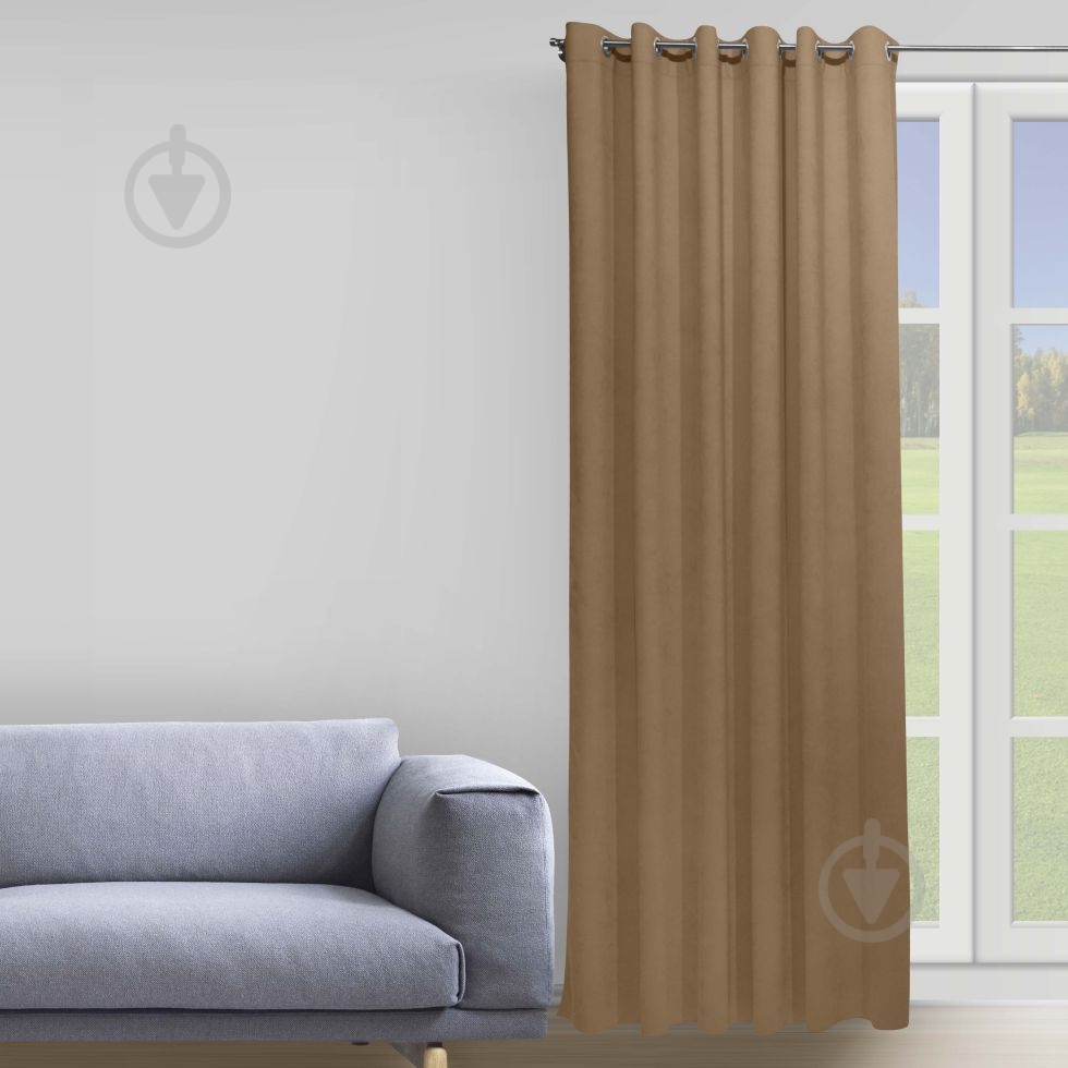 Штора Moda 200х268 см кофейный Decora textile - фото 1