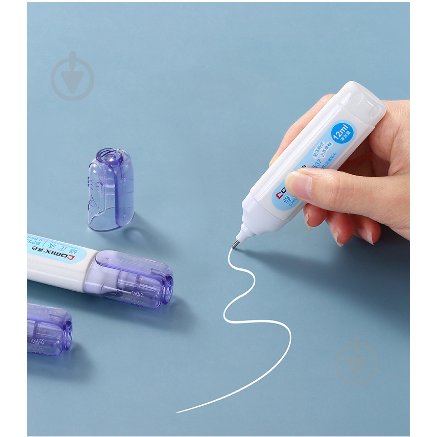 Коректор-ручка Comix 12 мл B2537 - фото 5 Коректор-ручка Comix 12 мл B2537 - фото 5