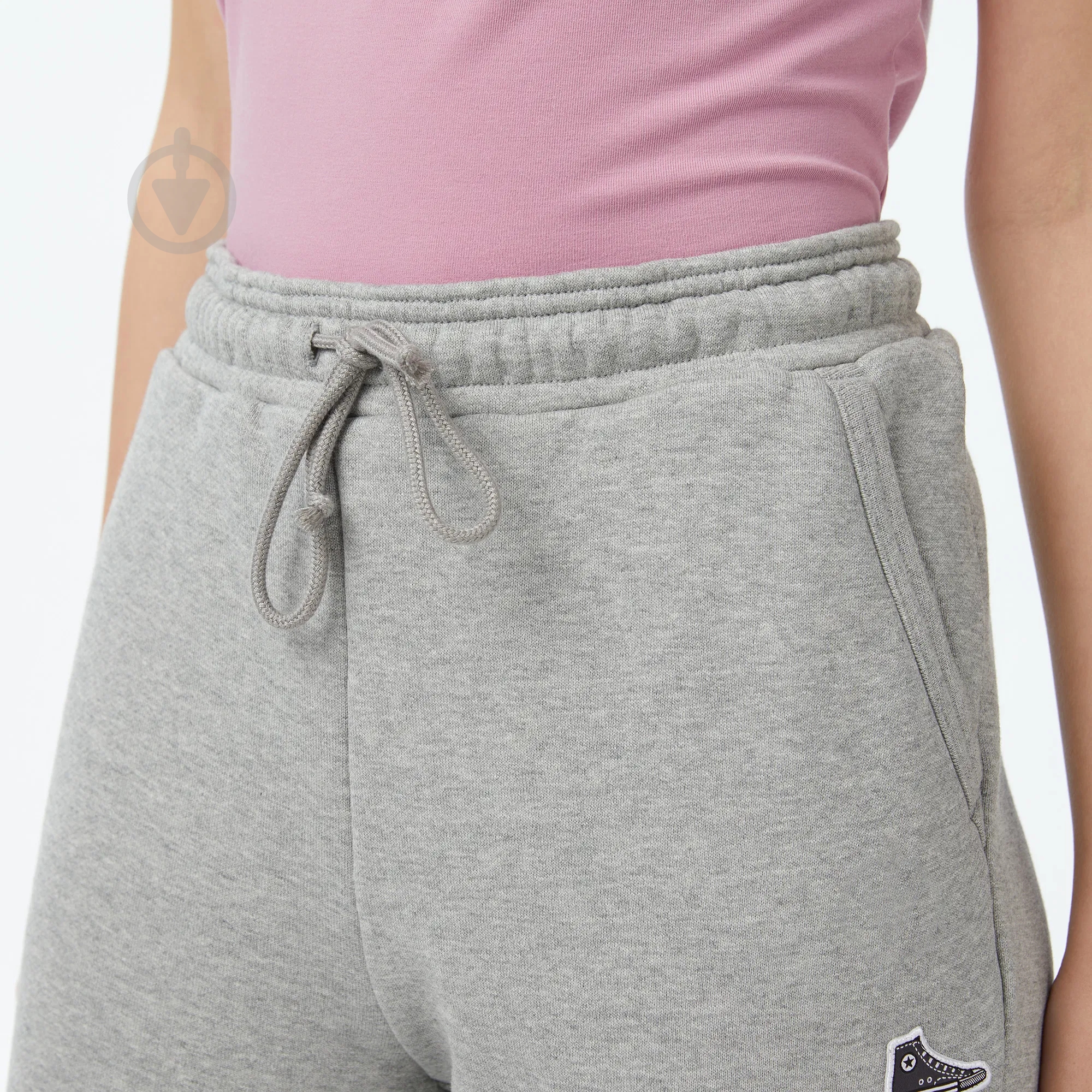 Брюки Converse SNEAKER PATCH PANT CVW5B124-M6X р. S серый - фото 3