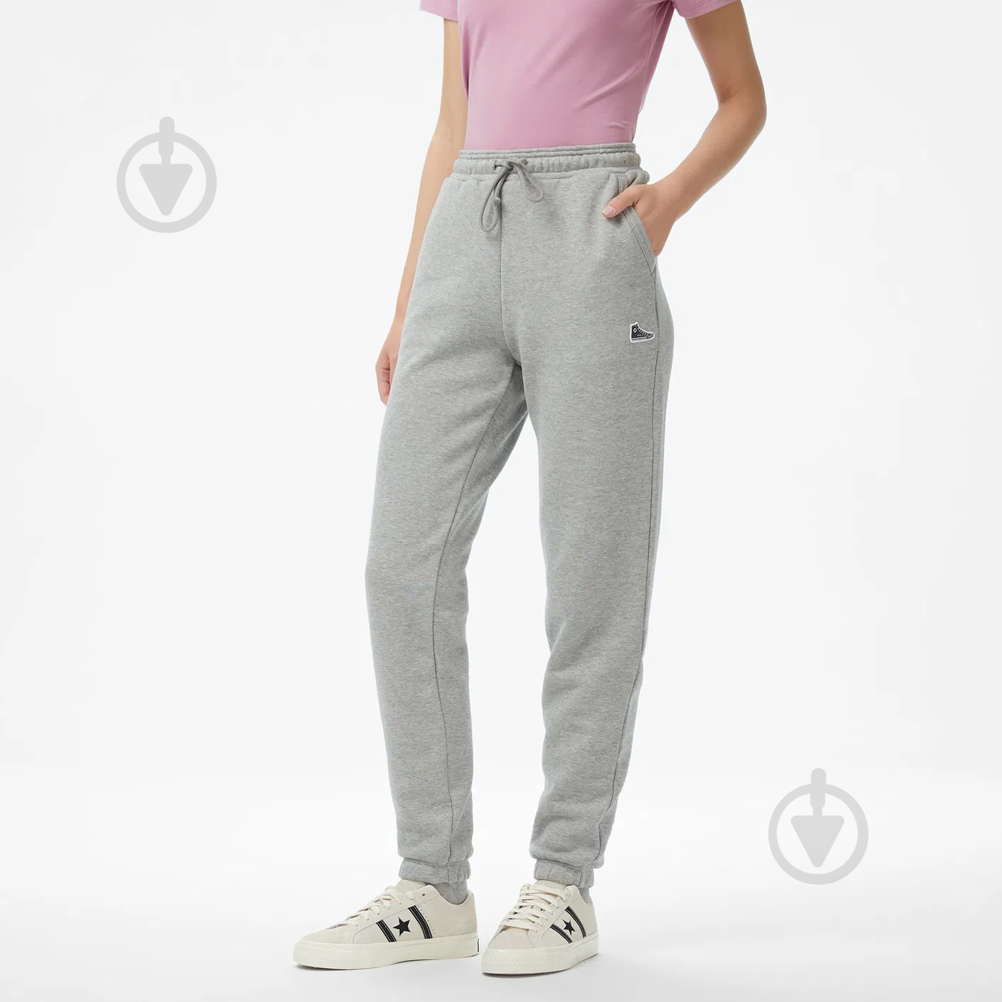 Брюки Converse SNEAKER PATCH PANT CVW5B124-M6X р. XL серый - фото 1