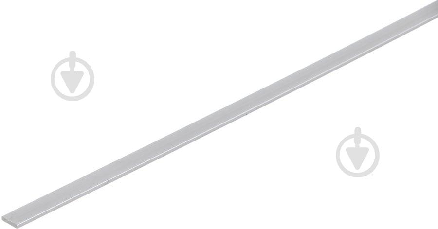 Смуга алюмінієва 10x2 мм 1000 мм анодоване срібло - фото 1